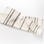 Avery Hand Towel, Natural with Grey