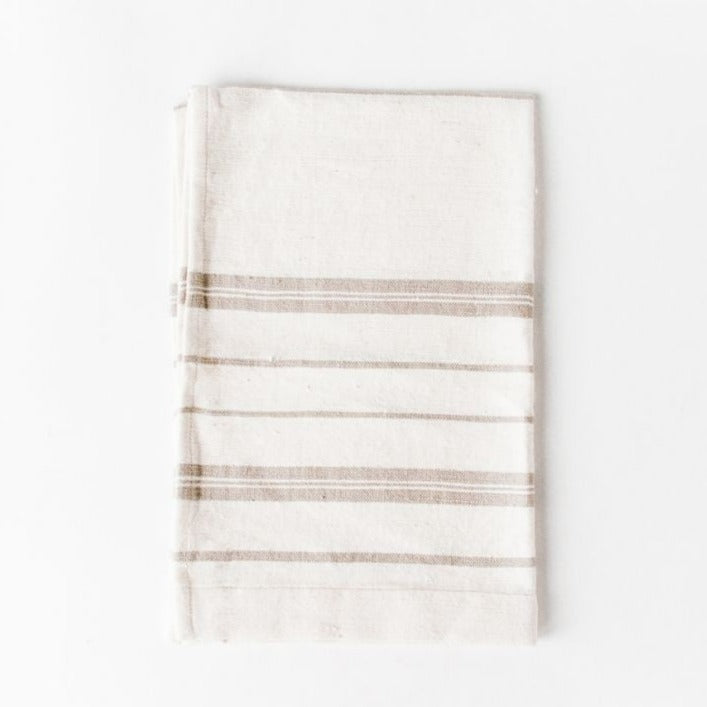 Avery Hand Towel, Natural with Stone