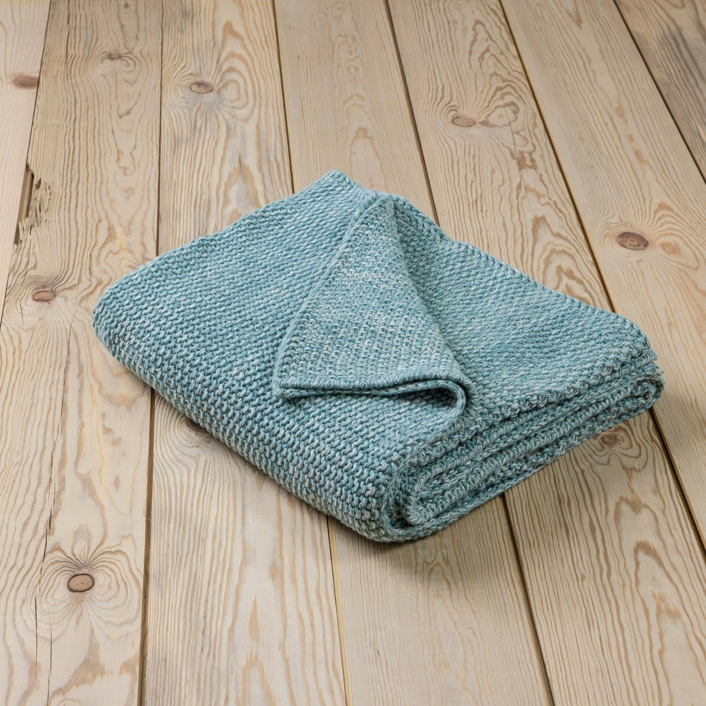 Belmont Marled Throw, Summer Blue