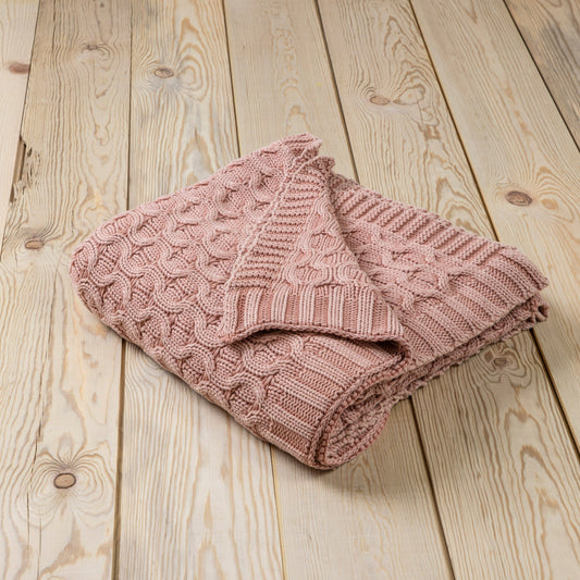 Belmont Throw, Washed Pink