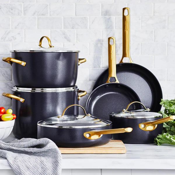 Reserve Cookware 10 Piece Set, Black