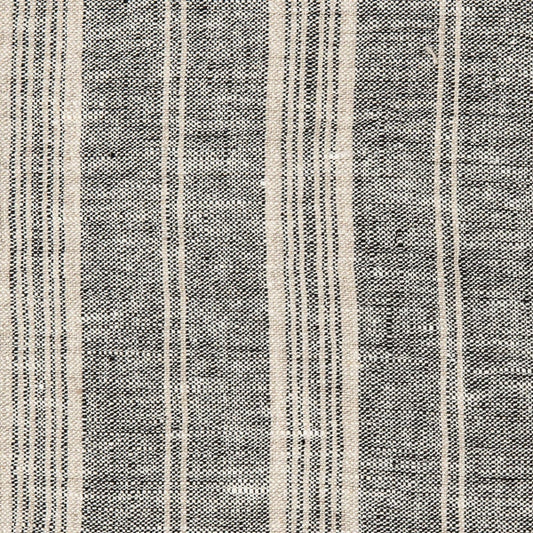 Multistripe Apron, Black and Natural