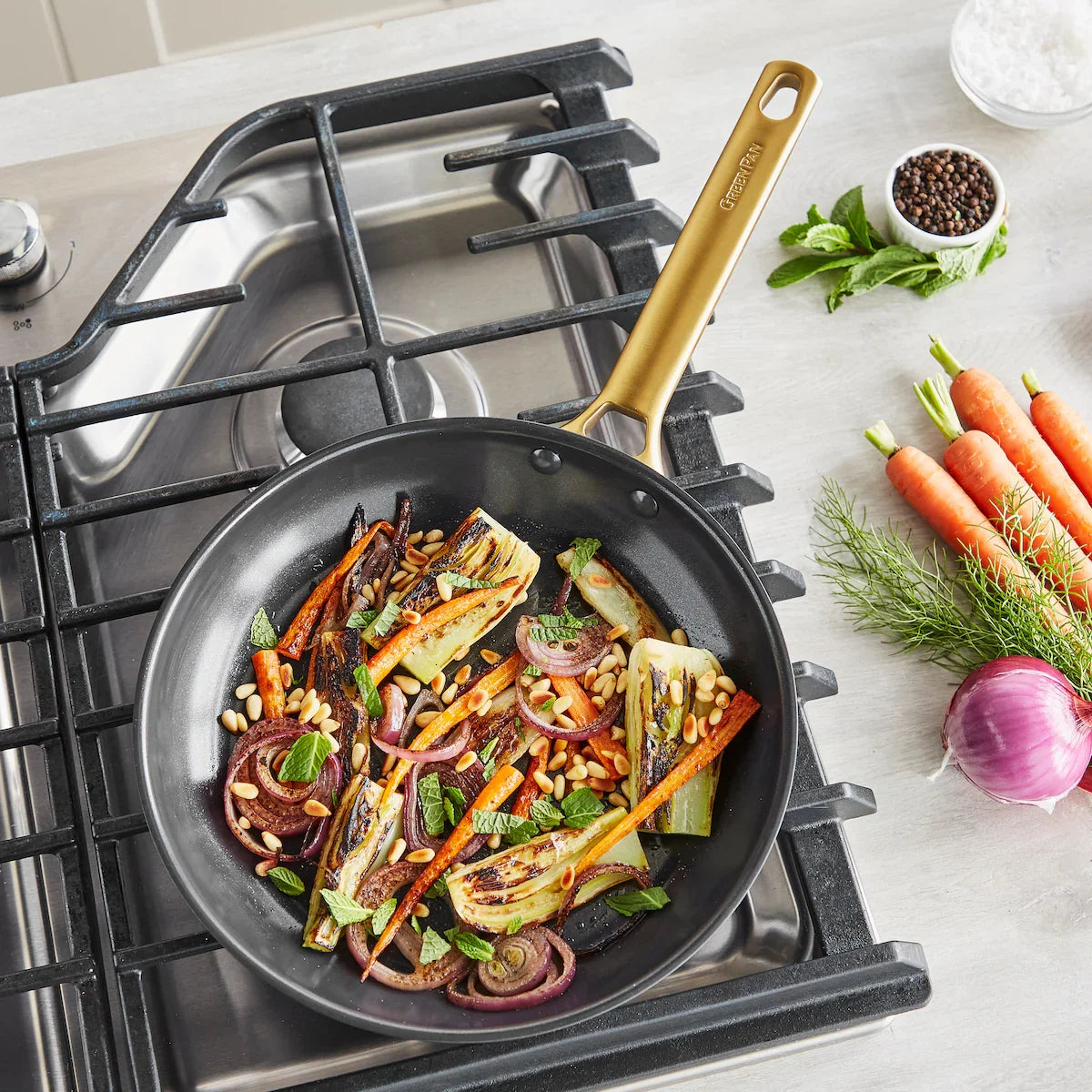 Reserve Cookware 2 Piece Frypan Set, Black