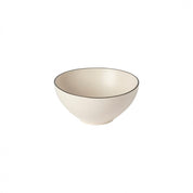 Augusta Soup/Cereal Bowl, Natural with Black, Set of 6