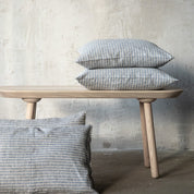 Brittany Euro Pillow, Indigo and Natural