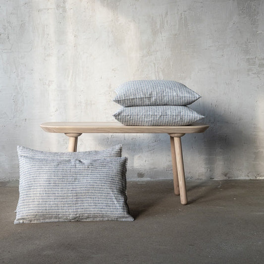 Brittany Rectangular Pillow, Indigo and Natural