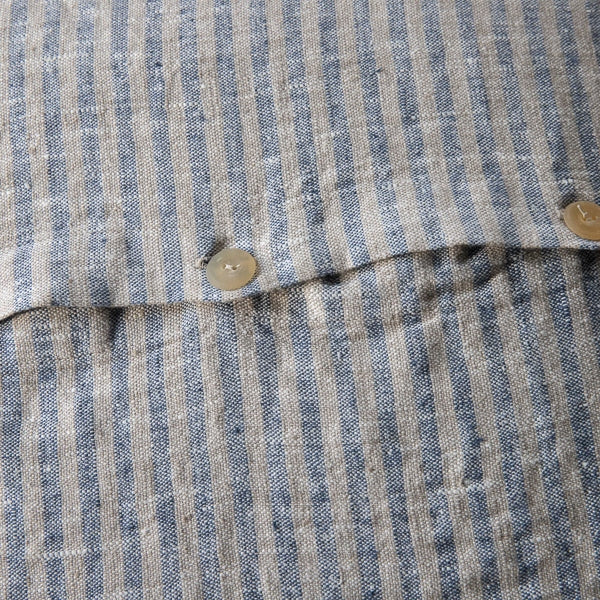 Brittany Rectangular Pillow, Indigo and Natural