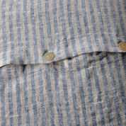 Brittany Lumbar Pillow, Indigo and Natural