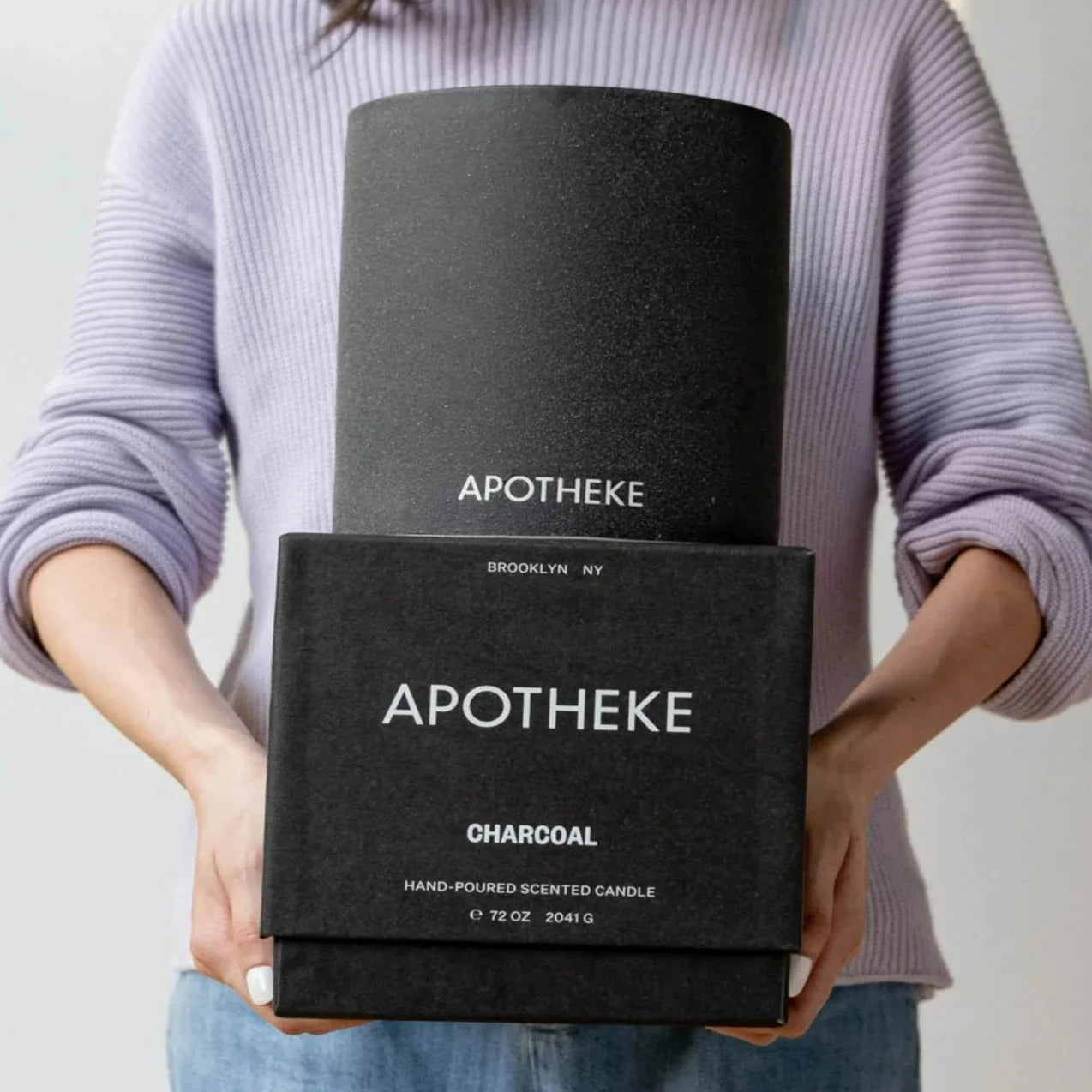 Apotheke Concrete 4-Wick Candle, Charcoal