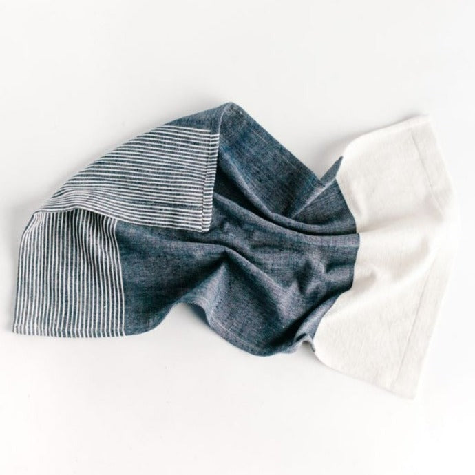 Chesapeake Hand Towel, Navy with Natural