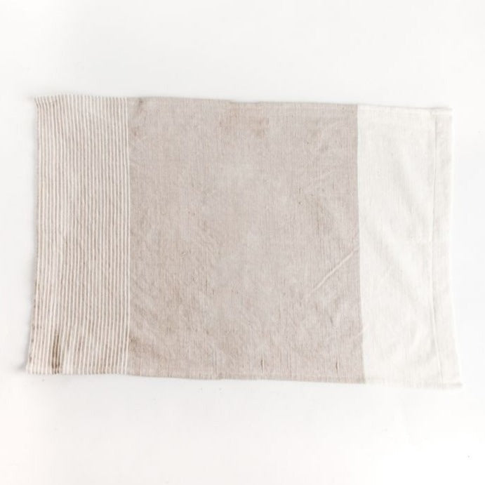 Chesapeake Hand Towel, Stone with Natural