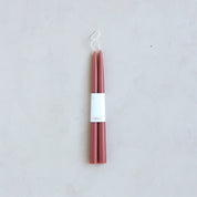 Classic Taper Candle, Set of 2, Clay