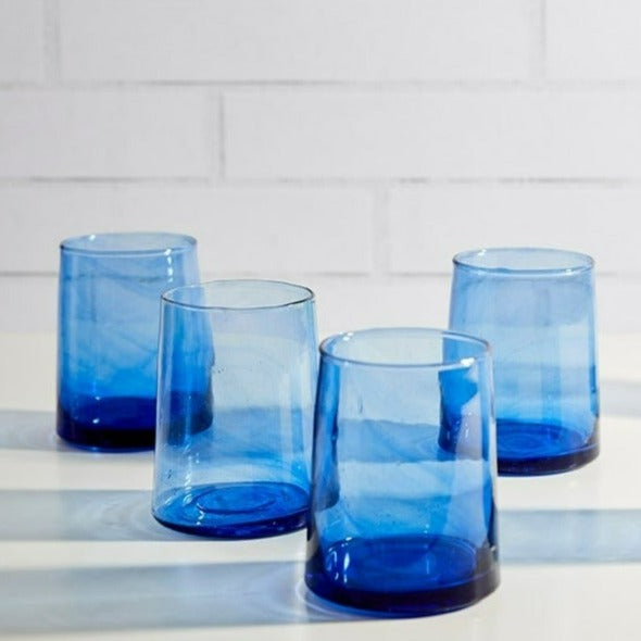 Recycled Cone Glass, Blue