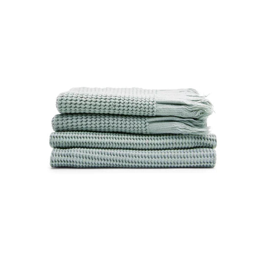 Ella Waffle Bath Towel, Sage