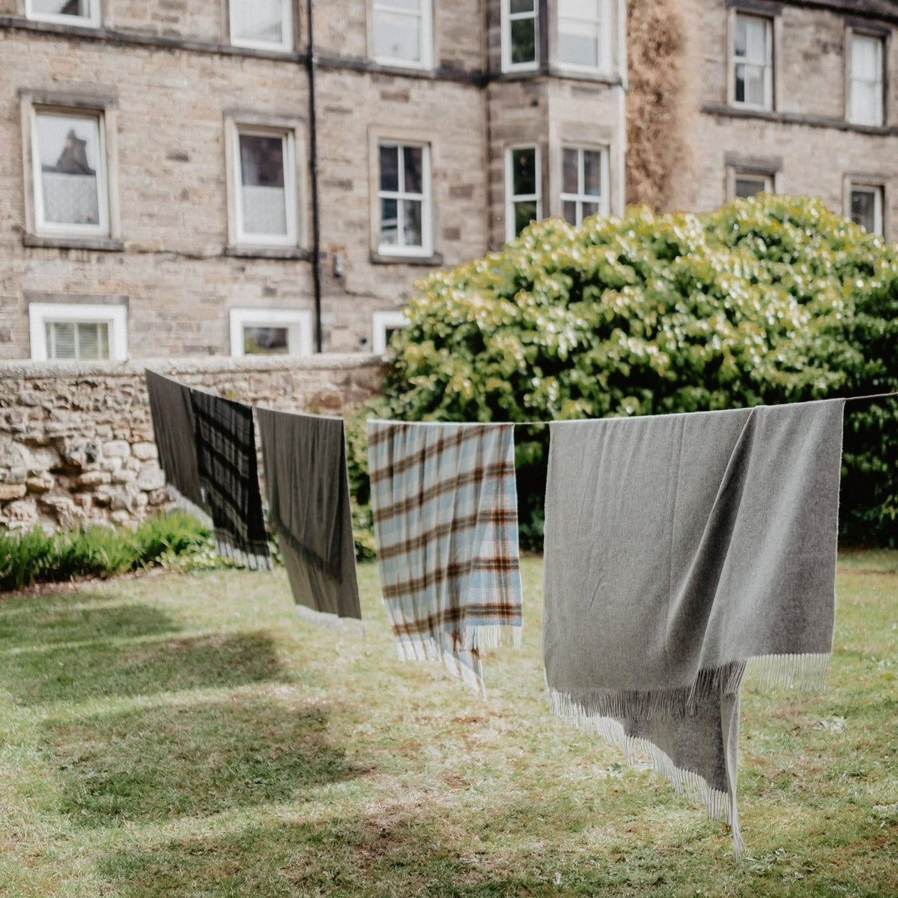 Lambswool Blanket in Coastal Heritage Check