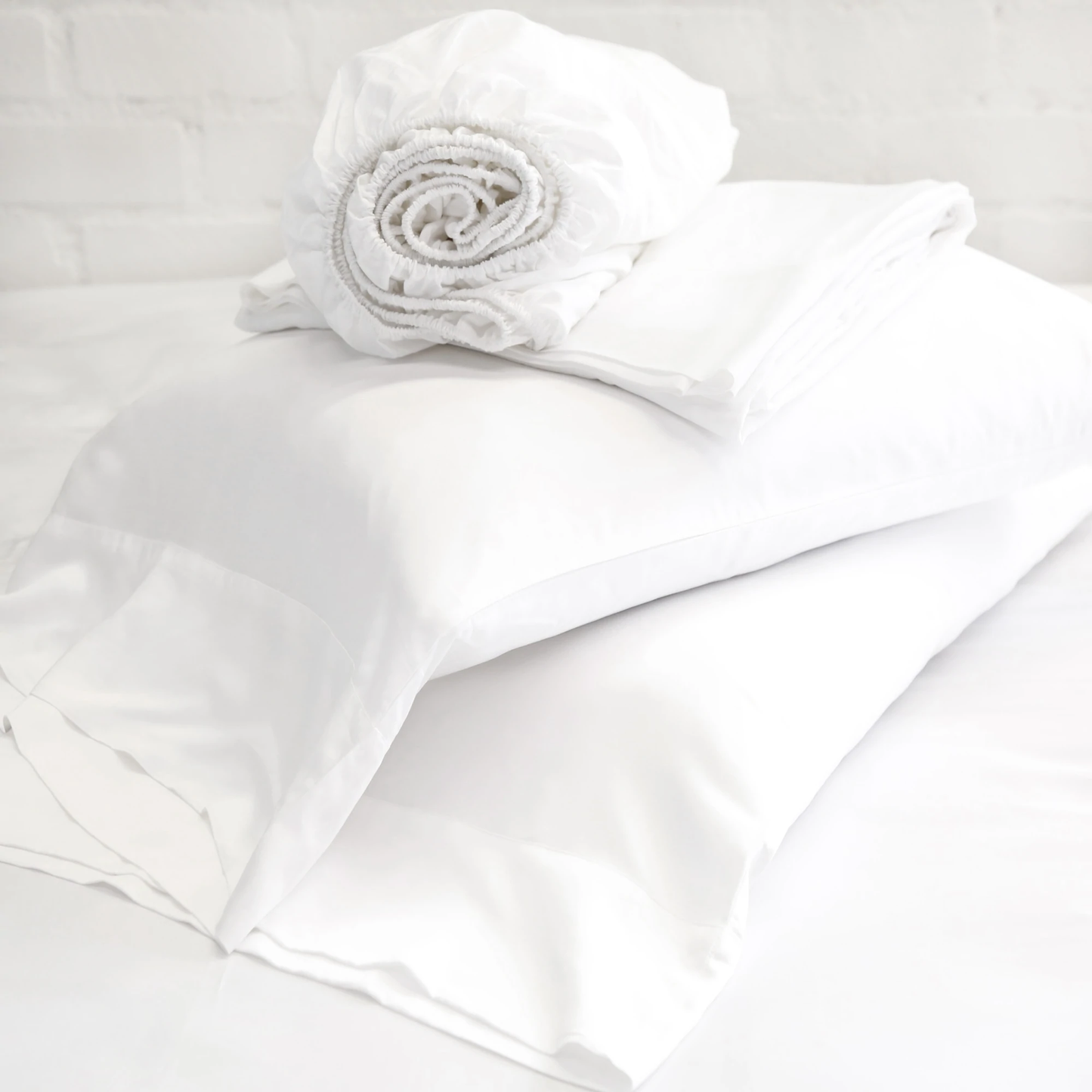 Bamboo Queen Sheet Set, White