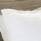 Nantucket King Sham, White