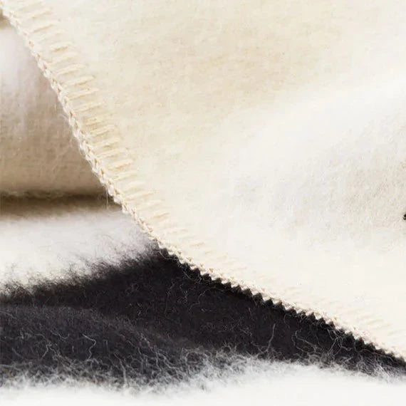 Siempre Blanket, Ivory with Black Stripe