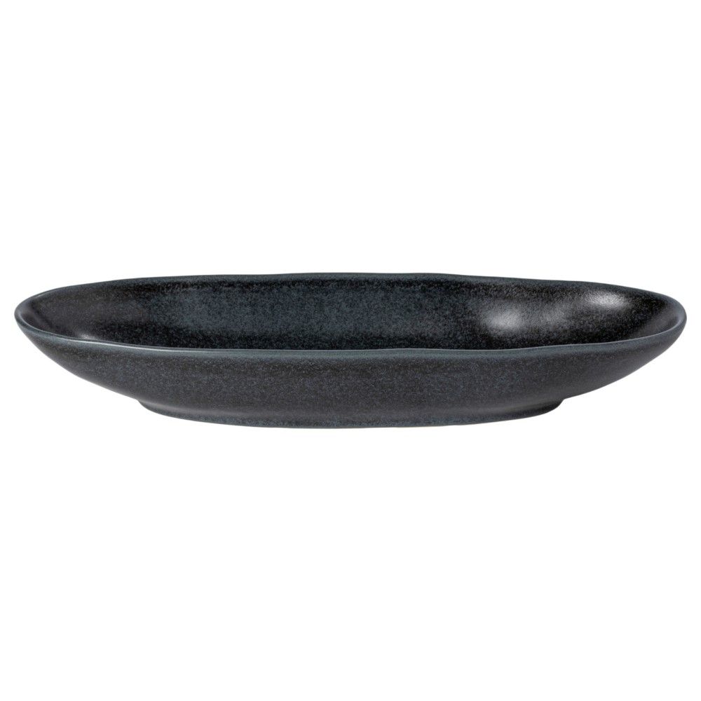 Livia 16" Oval Platter, Black