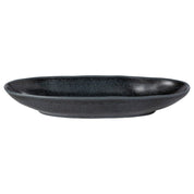 Livia 16" Oval Platter, Black