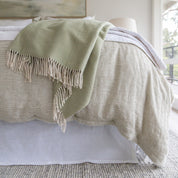 Logan Queen Duvet, Olive