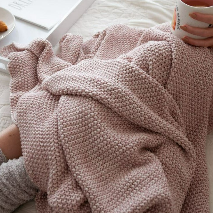 Belmont Marled Throw, Pink