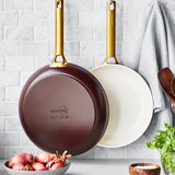 Reserve Cookware 2 Piece Frypan Set, Merlot