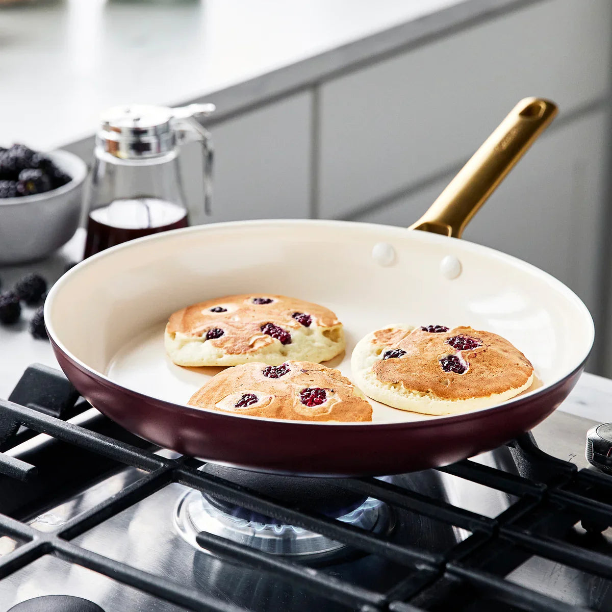 Reserve Cookware 2 Piece Frypan Set, Merlot