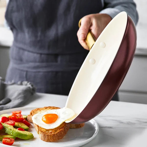 Reserve Cookware 2 Piece Frypan Set, Merlot