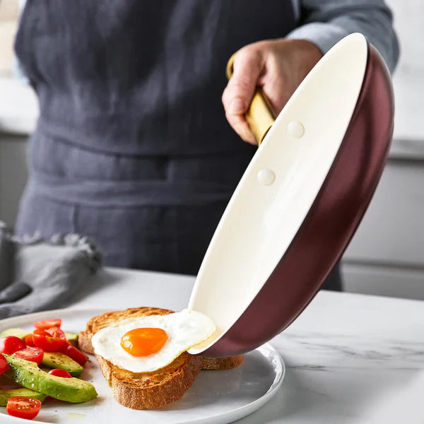 Reserve Cookware 2 Piece Frypan Set, Merlot