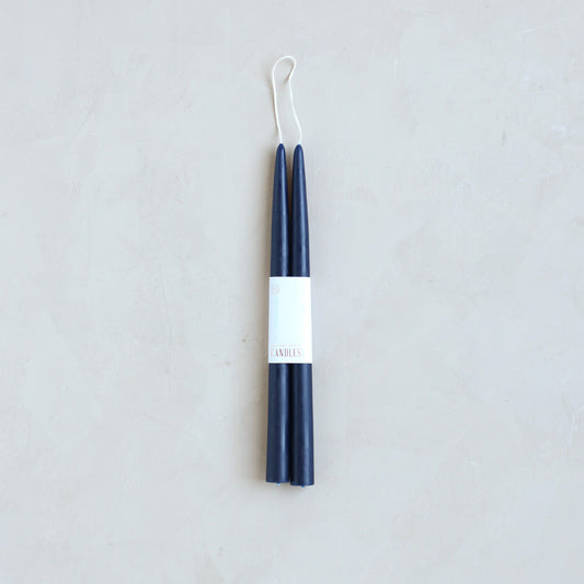 Classic Taper Candle, Set of 2, Midnight