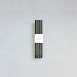 Ribbed Taper Candle, Set of 2, Moss