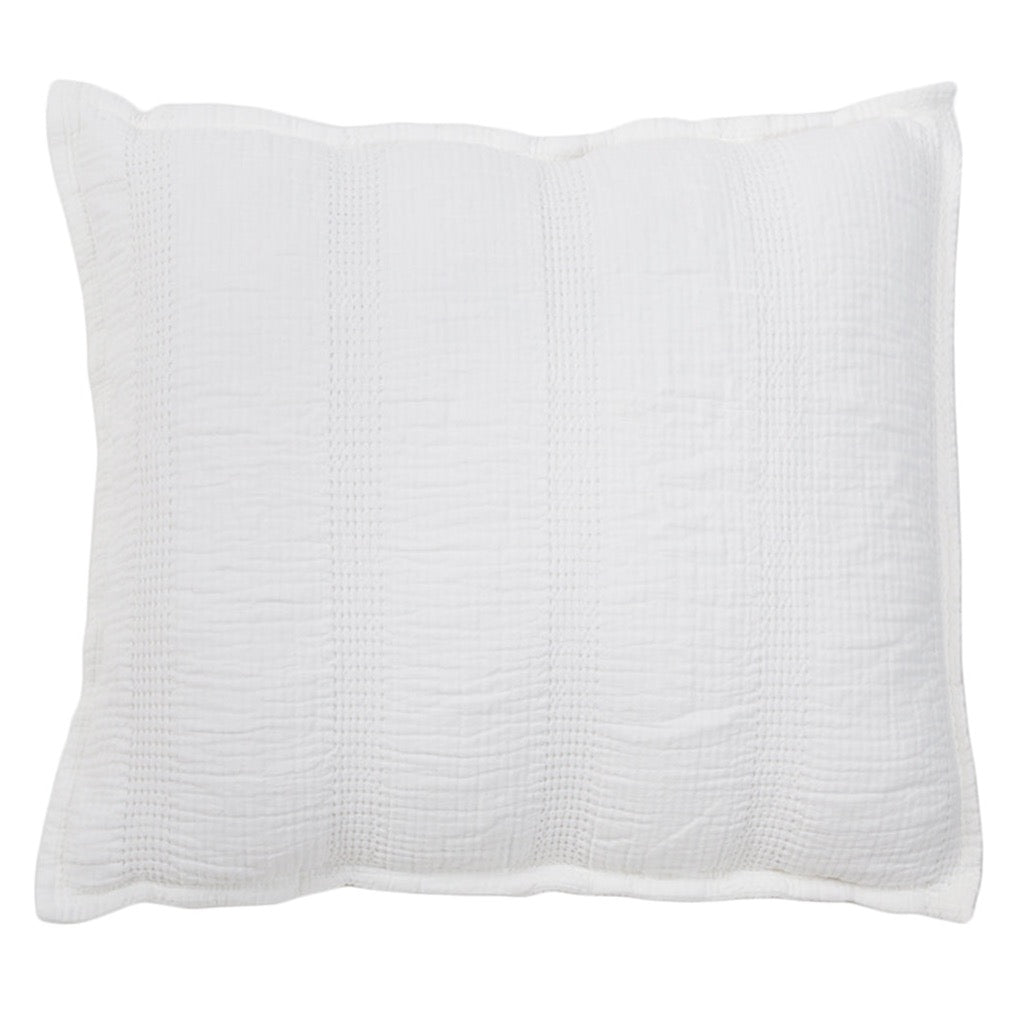 Nantucket Euro Sham, White