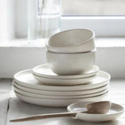 Pacifica Side Plate, Vanilla, Set of 4