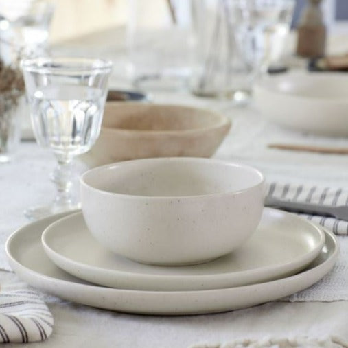 Pacifica Dinner Plate, Vanilla, Set of 6