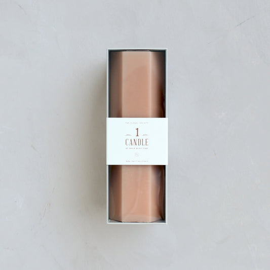 Hexagon Pillar Candle, Petal