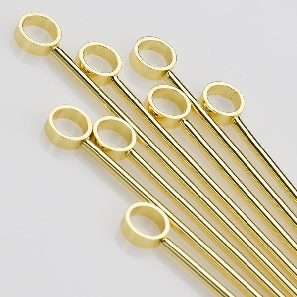 Professional Cocktail Picks, Set of 8, Gold