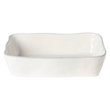 Livia Rectangular Baker, White