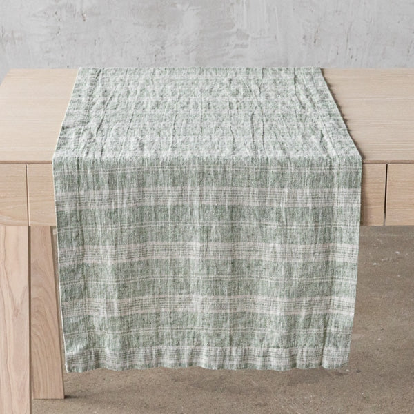 Multistripe Runner, Forest Green and Natural