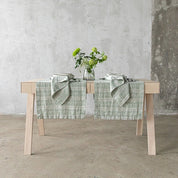 Multistripe Runner, Forest Green and Natural