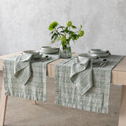 Multistripe Runner, Forest Green and Natural