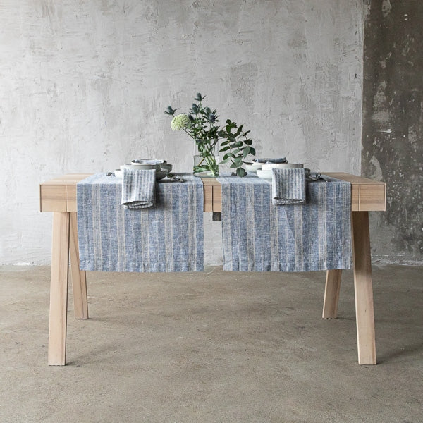 Multistripe Runner, Indigo and Natural