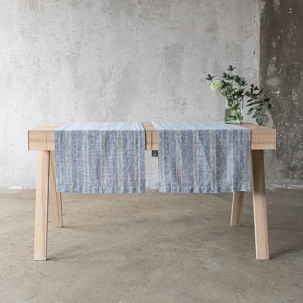 Multistripe Runner, Indigo and Natural