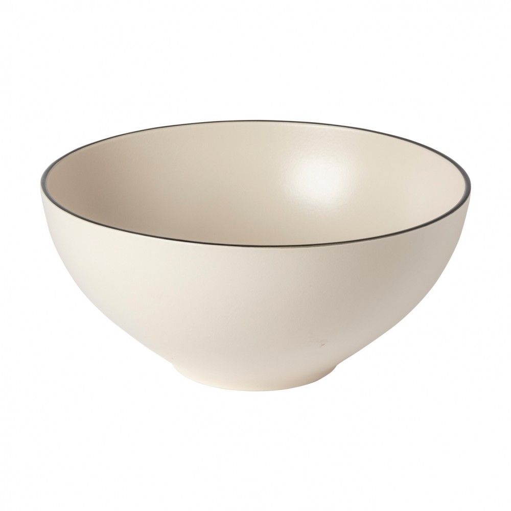 Augusta Serving bowl, Natural with Black