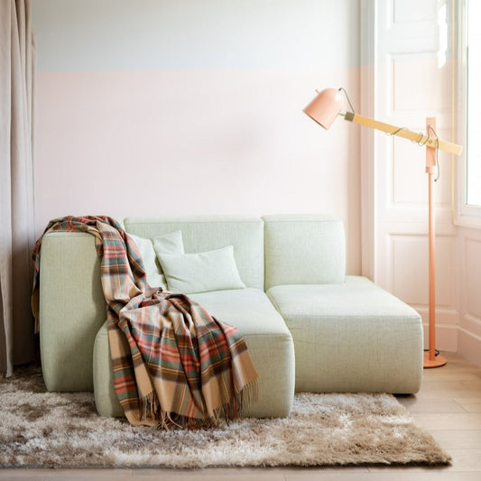 Cashmere Knee Blanket in Stewart Dress Antique Tartan