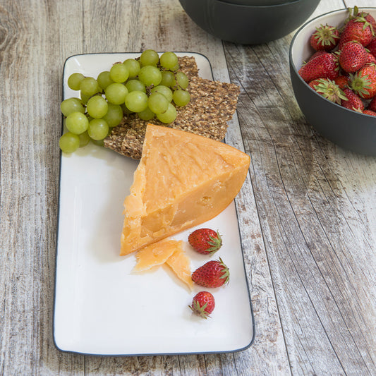 Easton Small Rectangular Platter, Graphite