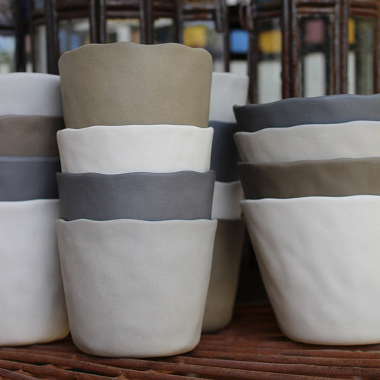 Tam Stoneware Tumbler, White