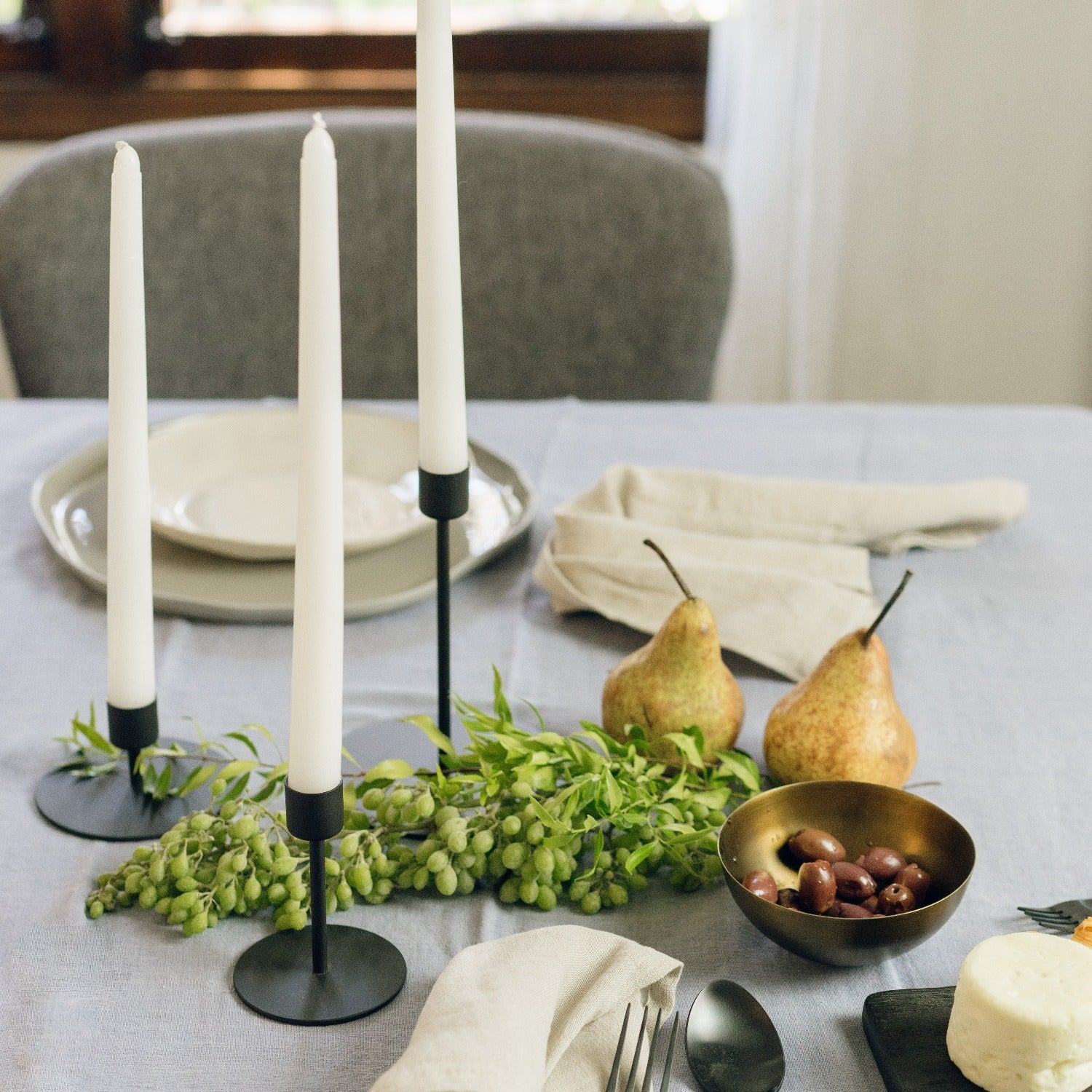 Kent Black Candlestick, Tall