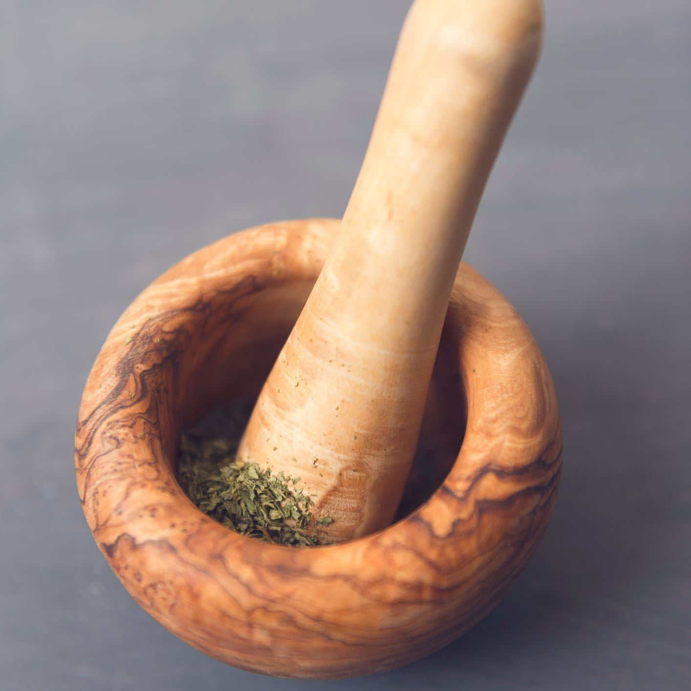 Olive Wood Mortar & Pestle