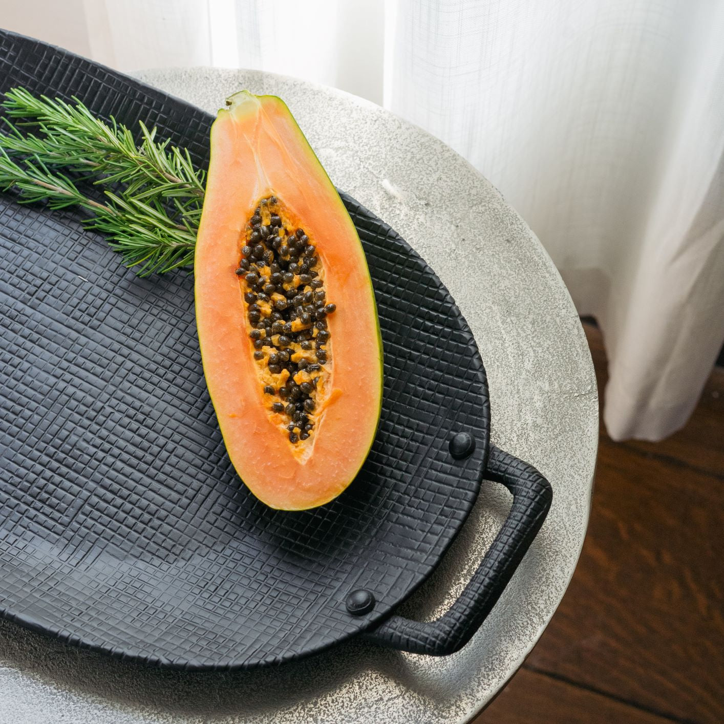 Wallis Aluminum Tray with Handles, Large